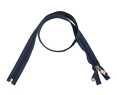 ESVO zip-fastener 10 mm with open end blue, 200 cm / 78.7 inch