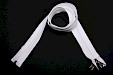 YKK zip-fastener 10 mm with open end white, 100 cm / 39.4 inch