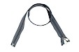 YKK zip-fastener 10 mm with open end grey, 200 cm / 78.7 inch