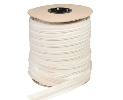 OPTI RT 23 zipper tape 10 mm closed end, white SALE