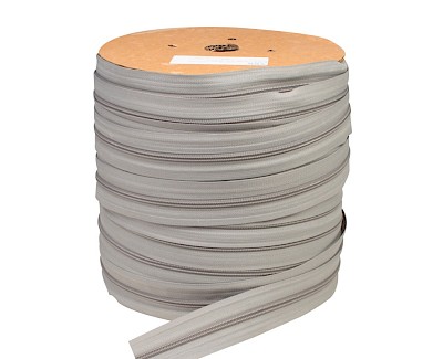 YKK zipper tape 5 mm closed end, light grey