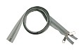 ESVO zip-fastener 10 mm with open end light grey, 200 cm / 78.7 inch