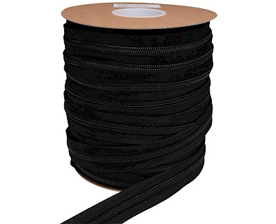 ESVO zipper tape 10 mm closed end, black