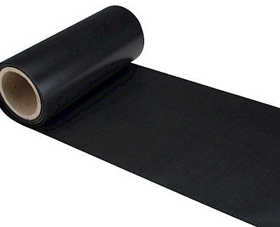 Mud flap reinforced PVC 450 gr/m² charcoal black, 35 cm