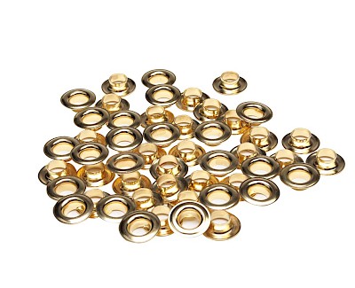 Set ESVO eyelets Ø 10 mm brass, 50 pieces