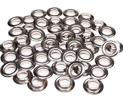 Set ESVO eyelets Ø 16 mm nickel plated, 50 pieces