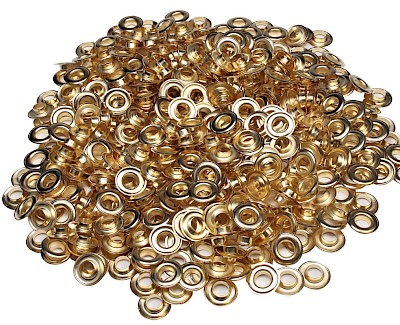 Set ESVO eyelets Ø 12 mm brass, 500 pieces