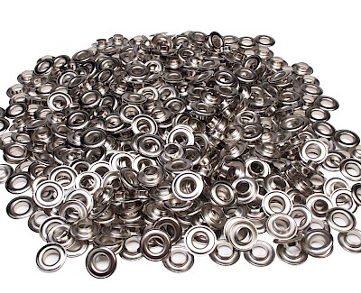 Set ESVO eyelets Ø 12 mm nickel plated, 500 pieces