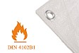 Fire retardant tarpaulin sheet, 400 x 600 cm, white, 140 grams, DIN4102 - B1