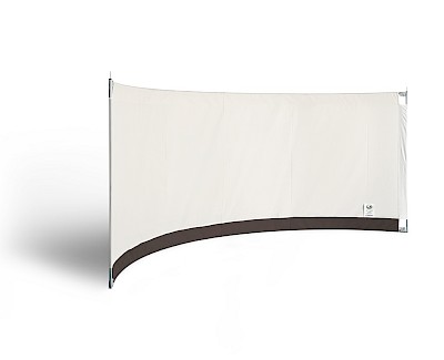 ESVO curved windbreak Mistral 395 with plain cloth DEMO