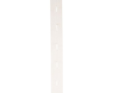 Buttonhole elastic 18 mm, white