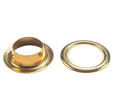 Set Prym eyelets 11 B Ø 21.5 mm brass, 25 pieces