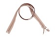 ESVO zip-fastener 10 mm with open end beige, 100 cm / 39.4 inch