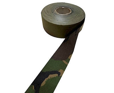 Tent fabric tape 50 mm, camouflage