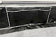 ESVO organizer for draught skirts with velcro tape, heavy duty 40 x 90 cm, black