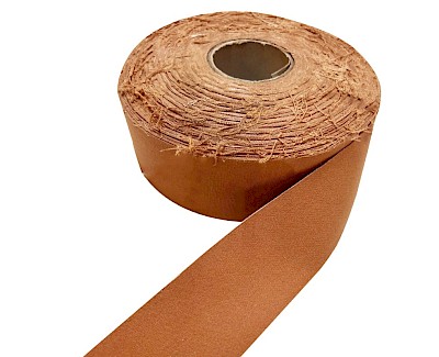 Tent fabric tape 50 mm, cognac