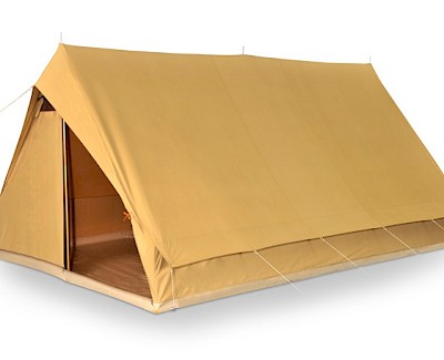 Group tent Patrouille 6 with sewn in ground sheet, cotton tent