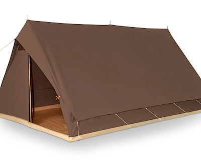 Group tent Patrouille 6 with sewn in ground sheet, cotton tent