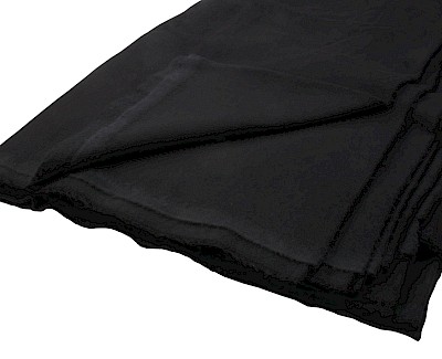 Flame retardant molton 300 gr/m², 300 cm black