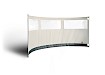 ESVO curved windbreak Mistral 395 with 3 small windows