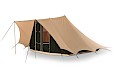 Cotton pyramid tent Bedouin 340 sand/black with sewn in groundsheet 'CENTURY EDITION'