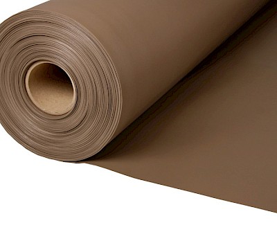 Reinforced PVC for tarpaulin sheet, beige grey 300 cm, 610 gr/m²
