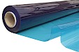 Transparant plastic FR, 140 cm, 0,60 mm, blue
