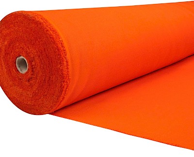 Flag material in Titan spun polyester, 154 cm / 60 inch, orange