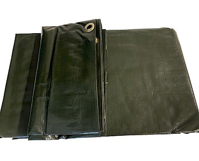 Tarpaulin sheet, 1000 x 1200 cm, green, with eyelets, 240 UV, quality extra