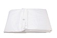 Tarpaulin sheet, 300 x 400 cm, white, with eyelets, waterproof, 100, economy