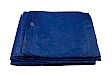 Tarpaulin sheet, 200 x 300 cm, blue, with eyelets, waterproof, 100, economy