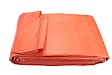 Tarpaulin sheet, 400 x 600 cm, orange, with eyelets, waterproof, 100, economy