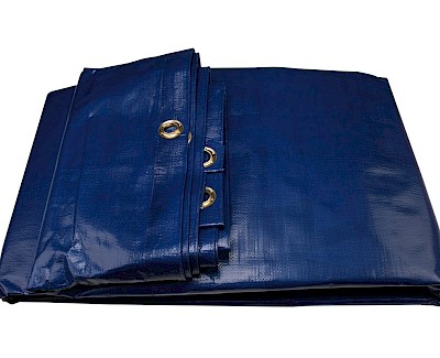 Tarpaulin sheet, 600 x 800 cm, blue, with eyelets, 240 UV, quality extra