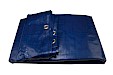 Tarpaulin sheet, 800 x 1000 cm, blue, with eyelets, 240 UV, quality extra