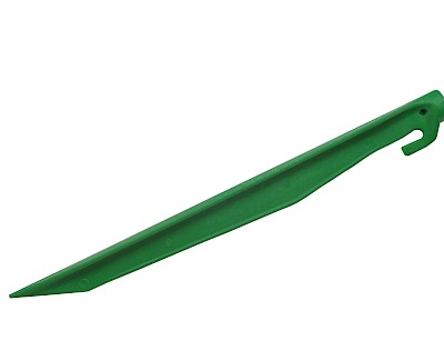 Tent peg 29 cm plastic green