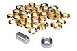 Set ESVO eyelets Ø 16 mm brass, 25 pieces