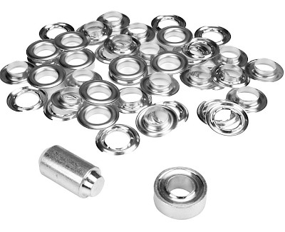 Set ESVO eyelets Ø 16 mm nickel plated, 25 pieces