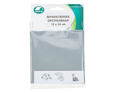 Iron-on repair fabric Grey