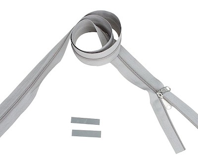 YKK zip-fastener 5 mm closed end light grey