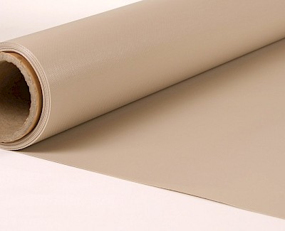 Mud flap reinforced PVC beige, 30 cm, 550 gr/m²