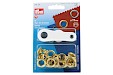 Set Prym eyelets with washers 11 mm copper, 15 pieces