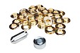 Set ESVO eyelets Ø 12 mm brass, 25 pieces