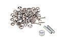 Set ESVO press fasteners Ø 15 mm with screws. 12 pieces