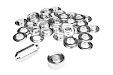 Set ESVO eyelets Ø 12 mm nickel plated, 25 pieces