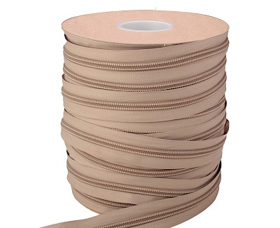 ESVO zipper tape 10 mm closed end, beige