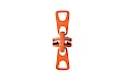 YKK VISLON slider 8 mm 2 grips, orange