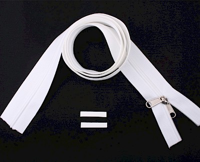 YKK zip-fastener 5 mm closed end white