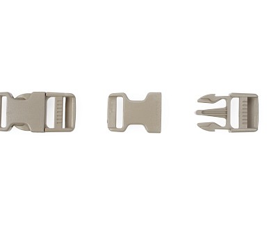 Buckle 15 mm beige