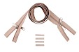 YKK spiral zip-fastener 5 mm closed end two-way X-form beige