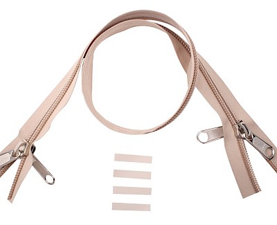 YKK zip-fastener 10 mm closed end two-way X-form beige